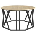 vidaXL Konferenčný stolík Sonoma dub 80 x 80 x 42 cm – Obrázok 6