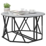 vidaXL Konferenčný stolík Sivý Sonoma 80 x 80 x 42 cm – Obrázok 3