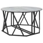 vidaXL Konferenčný stolík Sivý Sonoma 80 x 80 x 42 cm – Obrázok 5