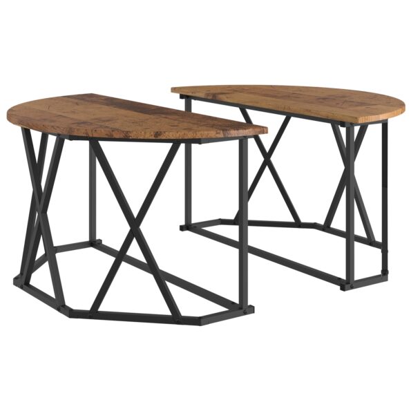 868253_2.jpg vidaXL Konferenčný stôl Staré drevo 80x80x42 cm Nielen drevo – Obrázok 2