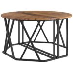 vidaXL Konferenčný stôl Staré drevo 80x80x42 cm Nielen drevo – Obrázok 5