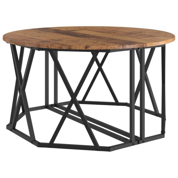 868253_5.jpg vidaXL Konferenčný stôl Staré drevo 80x80x42 cm Nielen drevo – Obrázok 5