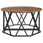 vidaXL Konferenčný stôl Staré drevo 80x80x42 cm Nielen drevo – Obrázok 7