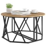 vidaXL Konferenčný stolík Remeselný dub 80 x 80 x 42 cm – Obrázok 3