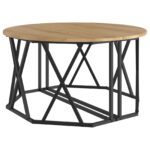 vidaXL Konferenčný stolík Remeselný dub 80 x 80 x 42 cm – Obrázok 5