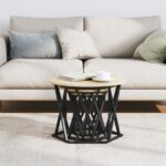 vidaXL Hniezdiace vedľajšie stolíky 3 ks Sonoma Dub Drevotriesková doska – Obrázok 4