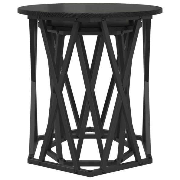 vidaXL Bočné stoly 2 ks Čierny dub z MDF – Obrázok 5