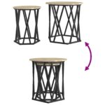 vidaXL Vedľajšie stolíky 2 ks Sonoma dub inžinierska drevo – Obrázok 10