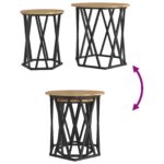 vidaXL Bočné stolíky 2 ks z umelého dreva – Obrázok 10