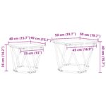 vidaXL Sada 2 kusových bočných stolíkov Šedá Sonoma – Obrázok 9