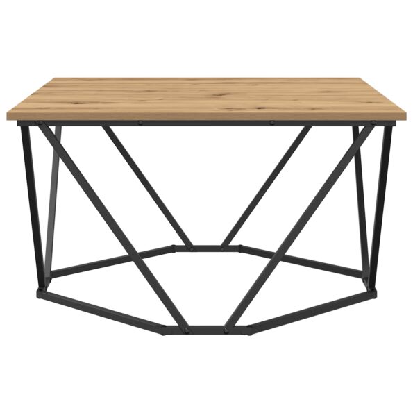 vidaXL Kávový stolík Dubový 80x80x45 cm Zhotovený z inžinierskeho dreva – Obrázok 6