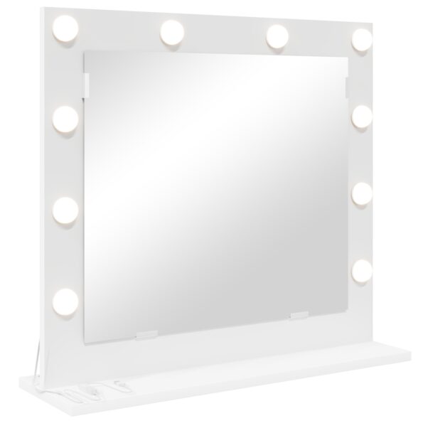 868285_2.jpg vidaXL Zrkadlo s LED svetlami Biela 60x55x18 cm – Obrázok 2