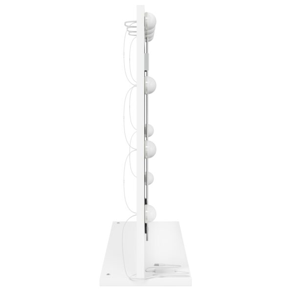 868285_4.jpg vidaXL Zrkadlo s LED svetlami Biela 60x55x18 cm – Obrázok 4
