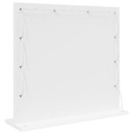 vidaXL Zrkadlo s LED svetlami Biela 60x55x18 cm – Obrázok 5