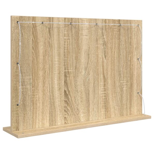 VidaXL toaletné zrkadlo Sonoma dub Kompozitné drevo, Sklo 80 x 55 x 18 cm – Obrázok 5