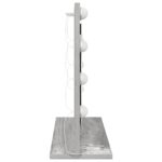 vidaXL Toaletné zrkadlo Sivá Sonoma MDF, sklo 60 x 45 x 18 cm – Obrázok 4