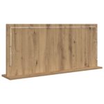 vidaXL Zrkadlo s LED osvetlením Artisan Oak 100x45x18 cm – Obrázok 5