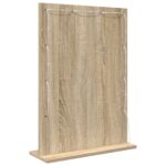 vidaXL Zrkadlo na toaletný stolík Sonoma oak MDF, Sklo 70 x 50 x 18 cm – Obrázok 4