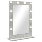 vidaXL Zrkadlo na toaletku Betónová sivá Betón 70 x 50 x 18 cm Zrkadlo – Obrázok 2