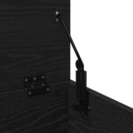 vidaXL Úložná Krabica s Viečkom Čierny Dub 60x35x35 cm Drevovláknitá Doska – Obrázok 9
