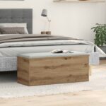 vidaXL Úložná truhla Artisan Dub 90x35x35 cm - Vyrobené z dreva
