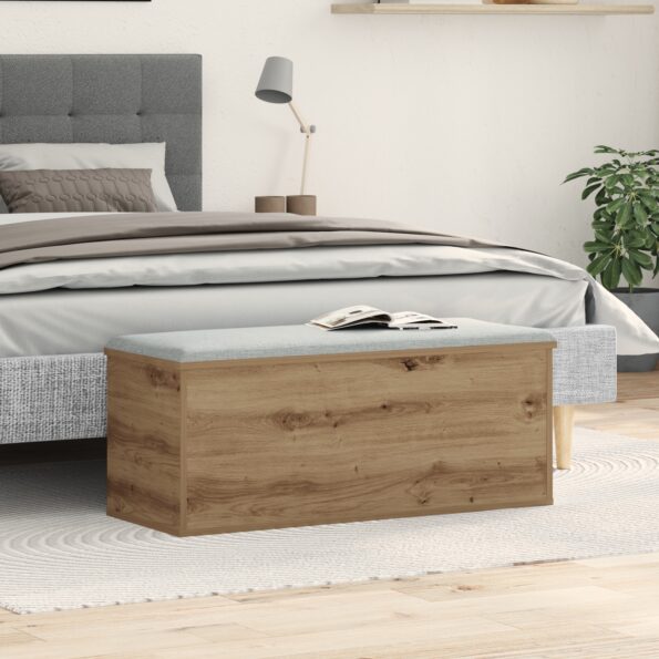 868712_1.jpg vidaXL Úložná truhla Artisan Dub 90x35x35 cm - Vyrobené z dreva – Obrázok 1