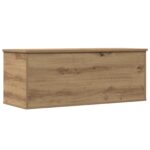 vidaXL Úložná truhla Artisan Dub 90x35x35 cm - Vyrobené z dreva – Obrázok 2