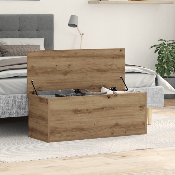 868712_4.jpg vidaXL Úložná truhla Artisan Dub 90x35x35 cm - Vyrobené z dreva – Obrázok 4