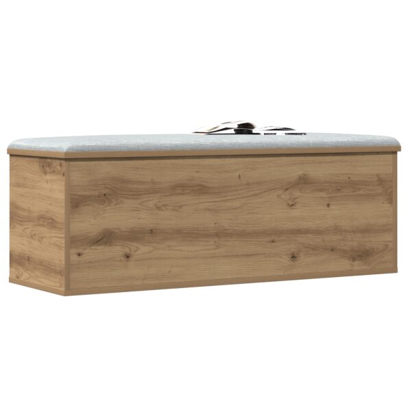 vidaXL Úložný box Artisan Oak 102x35x35 cm Zložený z drevotriesky – Obrázok 3