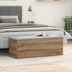 vidaXL Úložný box Artisan Oak 102x35x35 cm Zložený z drevotriesky – Obrázok 4