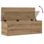 vidaXL Úložný box Artisan Oak 102x35x35 cm Zložený z drevotriesky – Obrázok 9