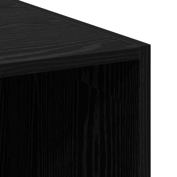 vidaXL Highboard Čierna Dub 30x42,5x185 cm Kompozitné Drevo – Obrázok 11