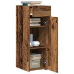 vidaXL Komoda Staré Dřevo 30x42,5x93 cm Zariadené Drevom – Obrázok 3