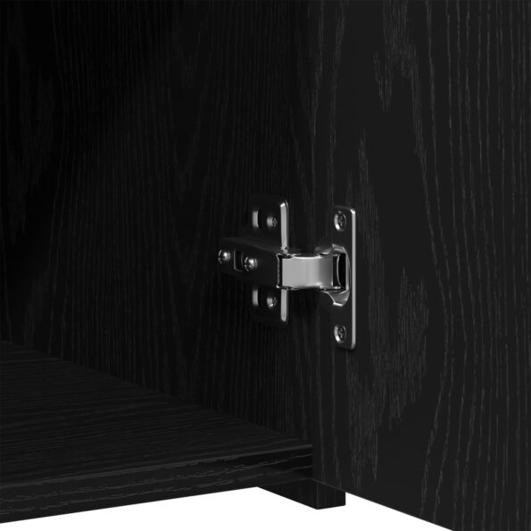 vidaXL Komoda čierny dub 30x42,5x93 cm z technického dreva – Obrázok 10