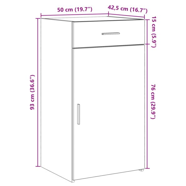 868760_12.jpg vidaXL Bočný stôl Artisan Voňavý Dub 30x42,5x93 cm z inžinierstva dreva – Obrázok 12