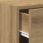 vidaXL Bočný stôl Artisan Voňavý Dub 30x42,5x93 cm z inžinierstva dreva – Obrázok 9