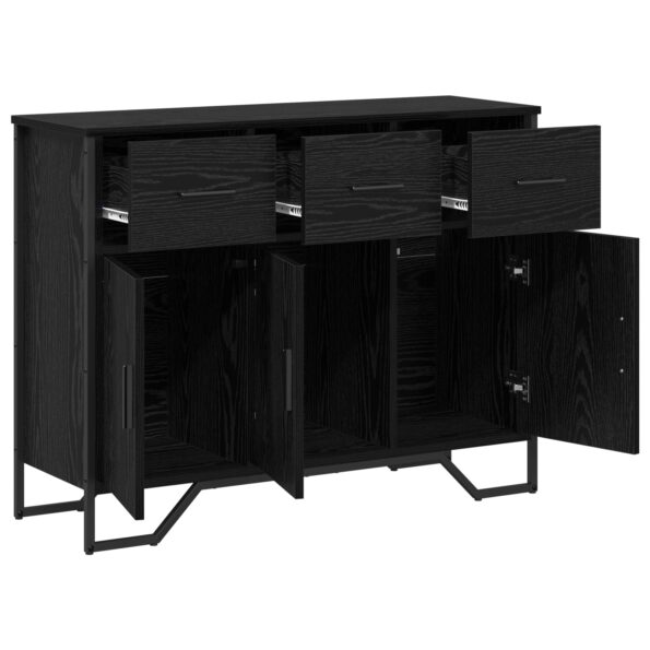 868778_5.jpg vidaXL Komoda čierna dubová 97x32,5x74,5 cm inžinierske drevo – Obrázok 5