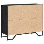 vidaXL Komoda čierna dubová 97x32,5x74,5 cm inžinierske drevo – Obrázok 8