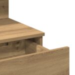 vidaXL Toaletný stolík s LED Artisan Dub 100x40x130 cm – Obrázok 8