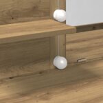 vidaXL Toaletný stolík s LED Artisan Dub 100x40x130 cm – Obrázok 9