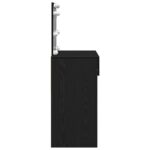 vidaXL toaletný stolík s LED čierny dub 100x40x120 cm – Obrázok 7