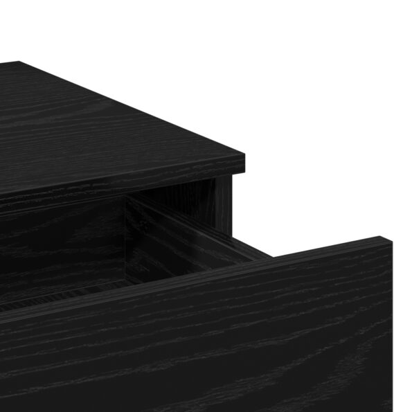 vidaXL toaletný stolík s LED čierny dub 100x40x120 cm – Obrázok 8