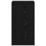 vidaXL Rohový nočný stolík Čierny Dub 40x41x76 cm Kompozitné drevo – Obrázok 8