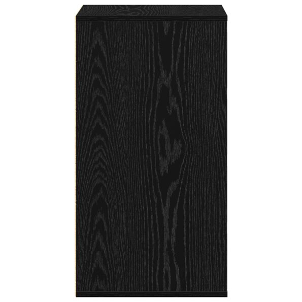 vidaXL Rohový nočný stolík Čierny Dub 40x41x76 cm Kompozitné drevo – Obrázok 8