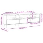 vidaXL TV skrinka Staré drevo 150x30x44.5 cm Kompozitné drevo – Obrázok 11