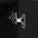 vidaXL Komoda Čierny Dub 90x34x80 cm, z drevotriesky – Obrázok 8