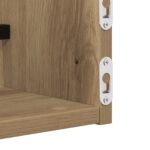 vidaXL Nástenné police 2 ks Remeselný dub 60x16x14 cm Tvorený drevo – Obrázok 8