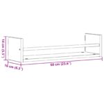 vidaXL Nástenné police 2 ks Remeselný dub 60x16x14 cm Tvorený drevo – Obrázok 9