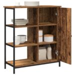 vidaXL Komoda Staré Drevo 70x30x80 cm Zanášané Drevo – Obrázok 3