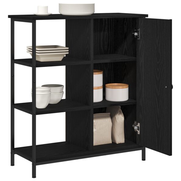 vidaXL Komoda Čierna Javor 70x30x80 cm Kompozitné drevo – Obrázok 3